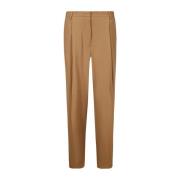 Bruine Straight Broek met Front Stripe Dries Van Noten , Brown , Dames