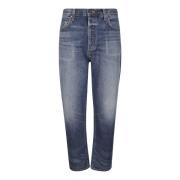 Straight Leg Five Pocket Jeans Agolde , Blue , Heren