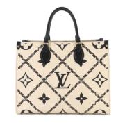 Pre-owned Leather louis-vuitton-bags Louis Vuitton Vintage , Beige , D...