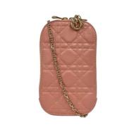 Pre-owned Leather dior-bags Dior Vintage , Pink , Dames