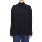 Oversized turtleneck sweater dropped shoulder Vince , Blue , Dames