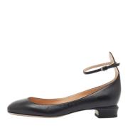 Pre-owned Leather flats Valentino Vintage , Black , Dames