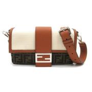 Pre-owned Leather fendi-bags Fendi Vintage , Beige , Dames