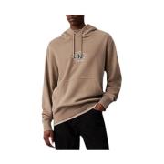 Stijlvolle Sweatshirt voor Mannen Calvin Klein , Beige , Heren