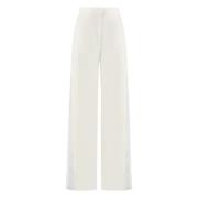 Wijde wollen broek Stella McCartney , Beige , Dames