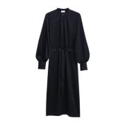 Zwarte Ceintuurjurk met Lange Mouwen Filippa K , Black , Dames