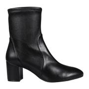 Elegante Zwarte Enkellaarzen Stuart Weitzman , Black , Dames