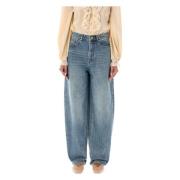 Illustration Barrel Jeans Zimmermann , Blue , Dames