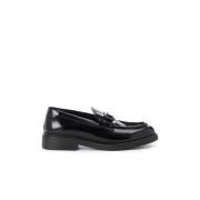 Verfijnde leren loafers met dikke zool Iceberg , Black , Heren