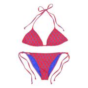 Kip Motief Driehoek Bikini Gallo , Multicolor , Dames