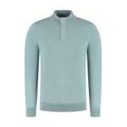 Gebreide Halfzip Trui Pure Path , Blue , Heren