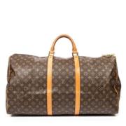 Pre-owned Coated canvas handbags Louis Vuitton Vintage , Brown , Dames