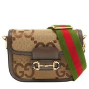 Pre-owned Canvas gucci-bags Gucci Vintage , Brown , Dames