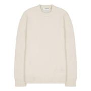 Alpaca Crewneck Sweater Laneus , Beige , Heren