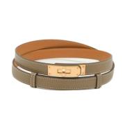 Pre-owned Fabric belts Hermès Vintage , Brown , Dames