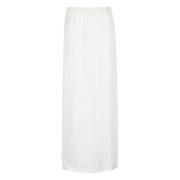 Witte Viscose Rok met Elastische Taille Fabiana Filippi , White , Dame...