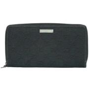 Pre-owned Canvas wallets Gucci Vintage , Black , Dames