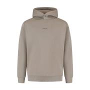 Ruimvallende Hoodie Sweater Pure Path , Beige , Heren