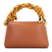 Leren handtas met touwhandvat JW Anderson , Brown , Dames