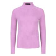 Gebreide top met lange mouwen Ydence , Purple , Dames