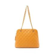 Pre-owned Canvas chanel-bags Chanel Vintage , Orange , Dames