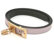 Pre-owned Leather belts Hermès Vintage , Pink , Dames