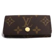 Pre-owned Fabric key-holders Louis Vuitton Vintage , Brown , Dames