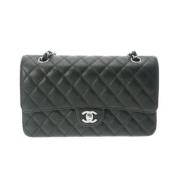 Pre-owned Leather chanel-bags Chanel Vintage , Black , Dames