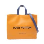 Pre-owned Leather louis-vuitton-bags Louis Vuitton Vintage , Orange , ...