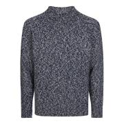 Stijlvolle Crew Neck Sweater Drumohr , Blue , Heren