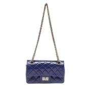 Pre-owned Leather chanel-bags Chanel Vintage , Purple , Dames