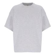 Oversized Gewatteerd T-shirt Laneus , Gray , Dames