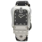 Pre-owned Stainless Steel watches Fendi Vintage , Black , Dames