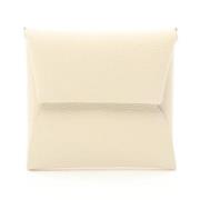 Pre-owned Canvas wallets Hermès Vintage , White , Unisex