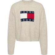 Relaxte wollen trui Tommy Jeans , Beige , Dames