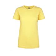 Casual Katoenen T-shirt N21 , Yellow , Dames