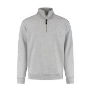 Halfzip Loose Fit Sweater Pure Path , Gray , Heren