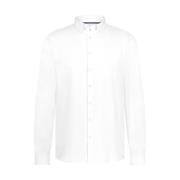 Effen Oxford Overhemd Lange Mouw State of Art , White , Heren