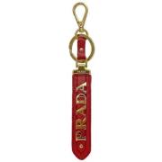 Pre-owned Leather key-holders Prada Vintage , Red , Dames