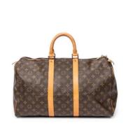 Pre-owned Coated canvas handbags Louis Vuitton Vintage , Brown , Dames