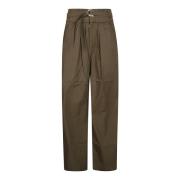 Katoenen Rechte Broek Isabel Marant Étoile , Beige , Dames