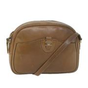 Pre-owned Leather gucci-bags Gucci Vintage , Brown , Dames