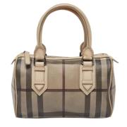 Pre-owned Leather handbags Burberry Vintage , Beige , Dames