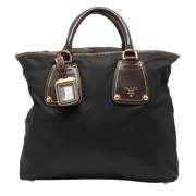 Pre-owned Leather prada-bags Prada Vintage , Black , Dames