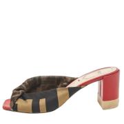 Pre-owned Satin sandals Fendi Vintage , Multicolor , Dames