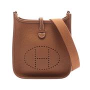 Pre-owned Leather shoulder-bags Hermès Vintage , Brown , Dames