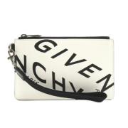 Pre-owned Leather clutches Givenchy Pre-owned , White , Unisex