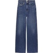 Hoge Taille Wijde Pijp Jeans Blauw Tommy Jeans , Blue , Dames