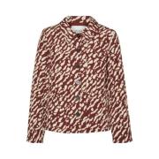 Freewear Print Jas Fired Brick Vero Moda , Multicolor , Dames