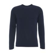 Luxe Cashmere Gebreide Trui Blauw Aw24 Daniele Fiesoli , Blue , Heren